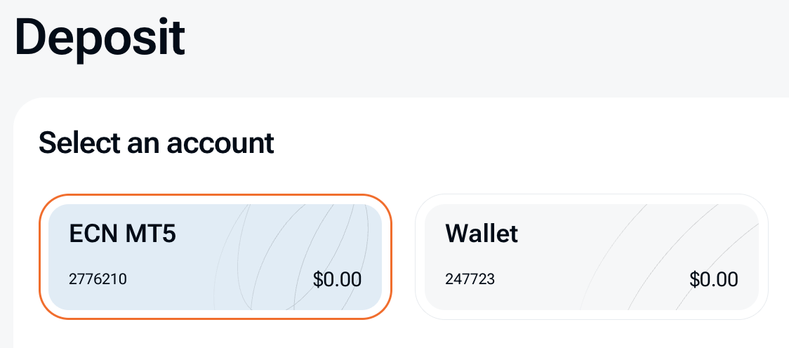 fund an account en